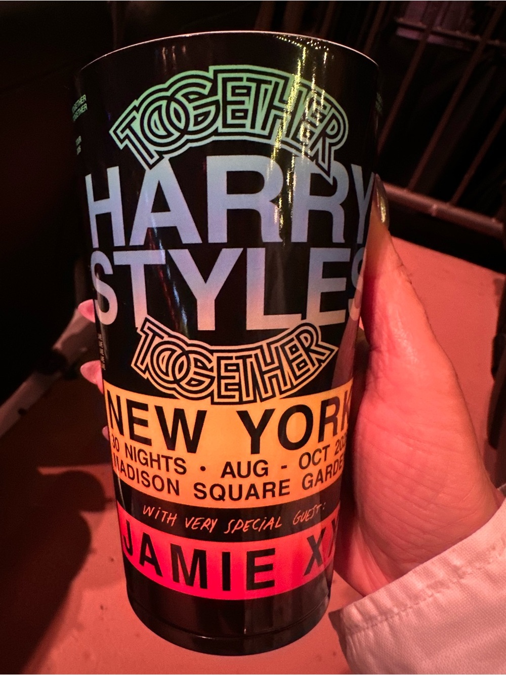 Harry Styles Together Together Madison Square Garden cup - BRAND NEW NEVER USED
